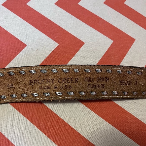 Vintage Bushy Creek Full Grain Cowhide Belt - Picture 5 of 6